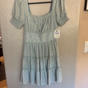 Altar'd State Blue Smocked Dress